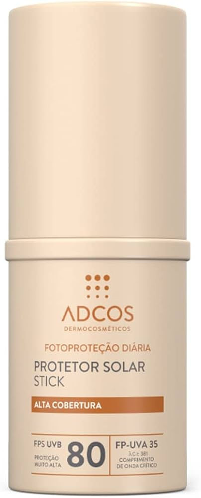 Adcos Protetor Solar Tonalizante Stick FPS80 Beige 12g | Amazon (BR)
