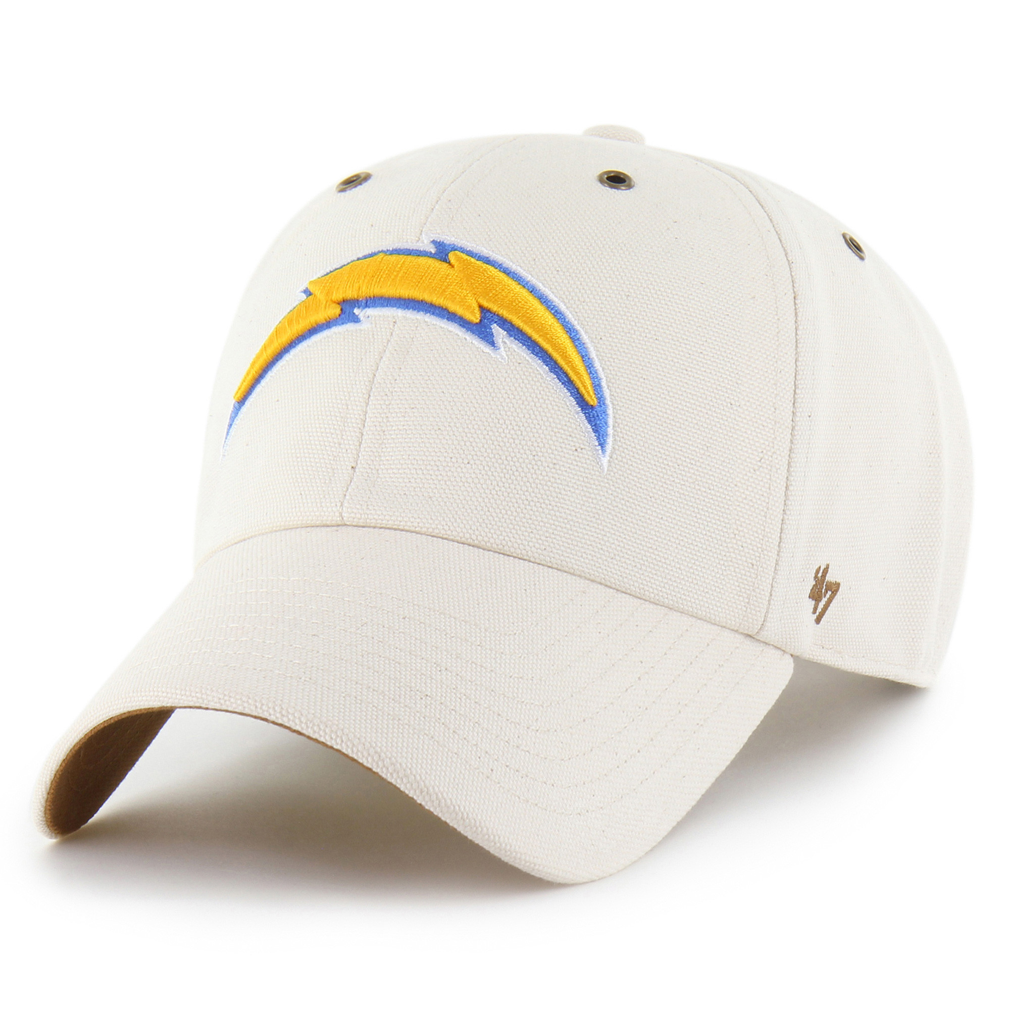 Men's Carhartt x '47 Natural Los Angeles Chargers Undyed Clean Up Adjustable Hat | NFL Shop