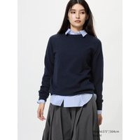 Uniqlo - 100% Cashmere Crew Neck Jumper - Navy | UNIQLO (UK)
