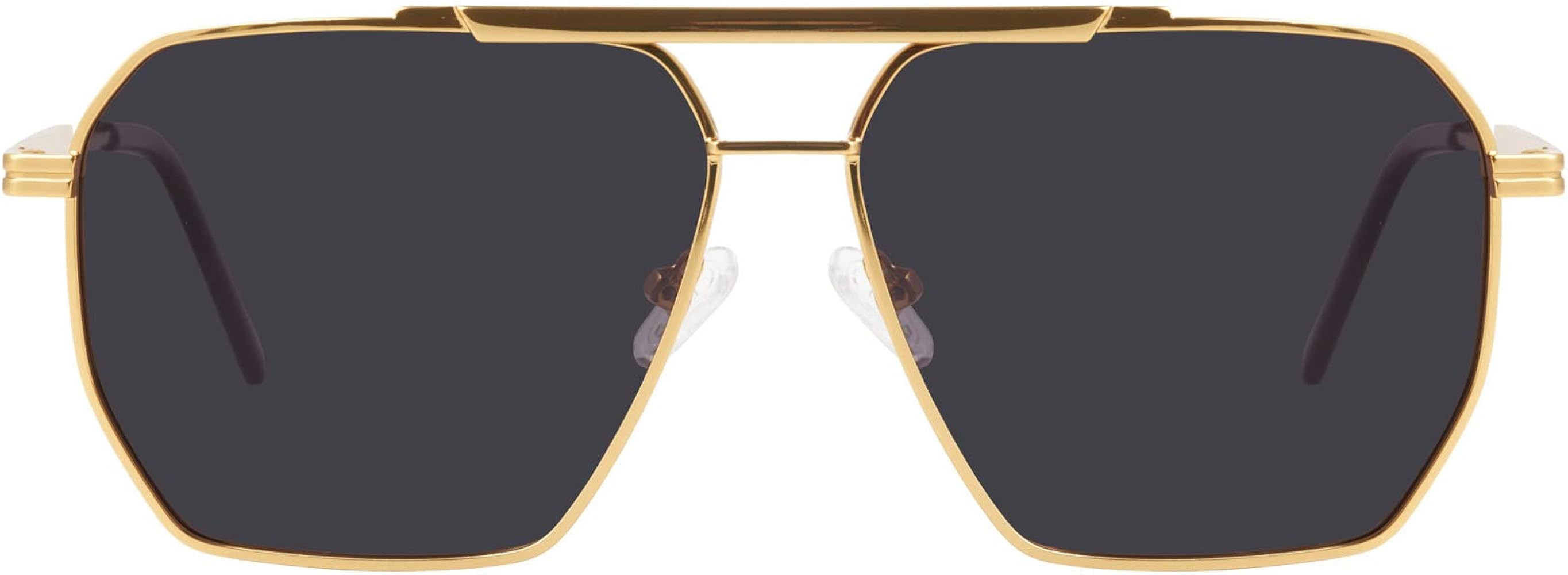 mosanana Square Polarized Aviator Sunglasses for Women and Men UV400 Protection Model-Chris | Amazon (US)