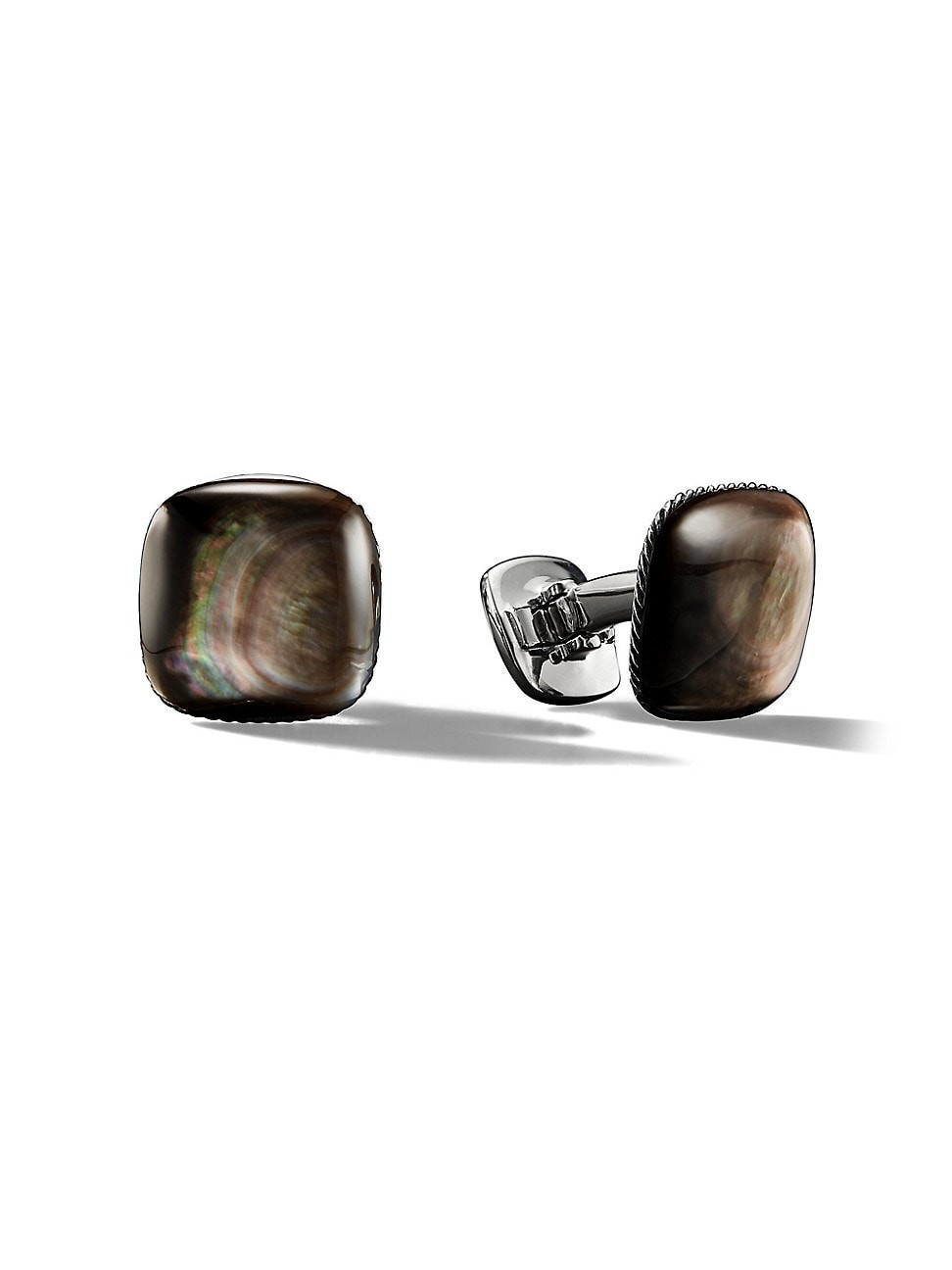Men's Streamline Cushion Cufflinks - Black Mother Of Pearl | Saks Fifth Avenue