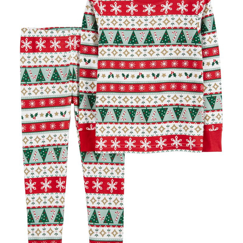 Toddler 2-Piece Fair Isle Christmas 100% Snug Fit Cotton PJs | Carter's
