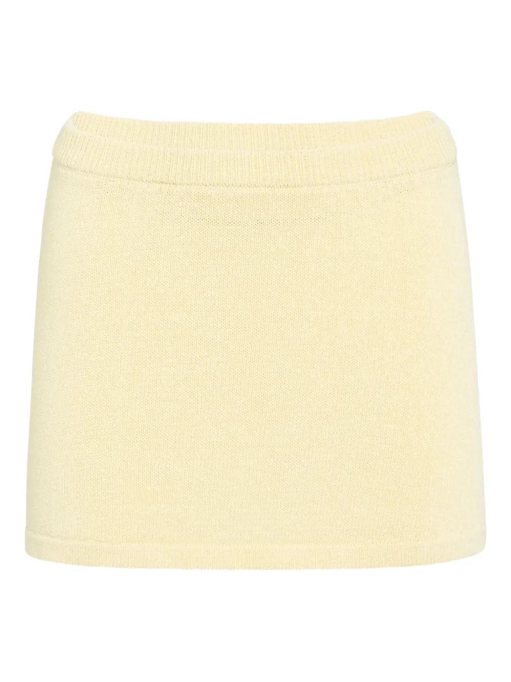 SER.O.YA Cassie knitted mini skirt - Yellow | Farfetch Global