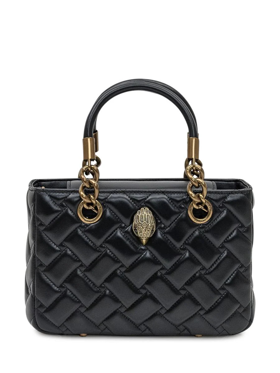 Kurt Geiger London Kurt Geiger Black Quilted Kensington Bag With Handles | Baltini
