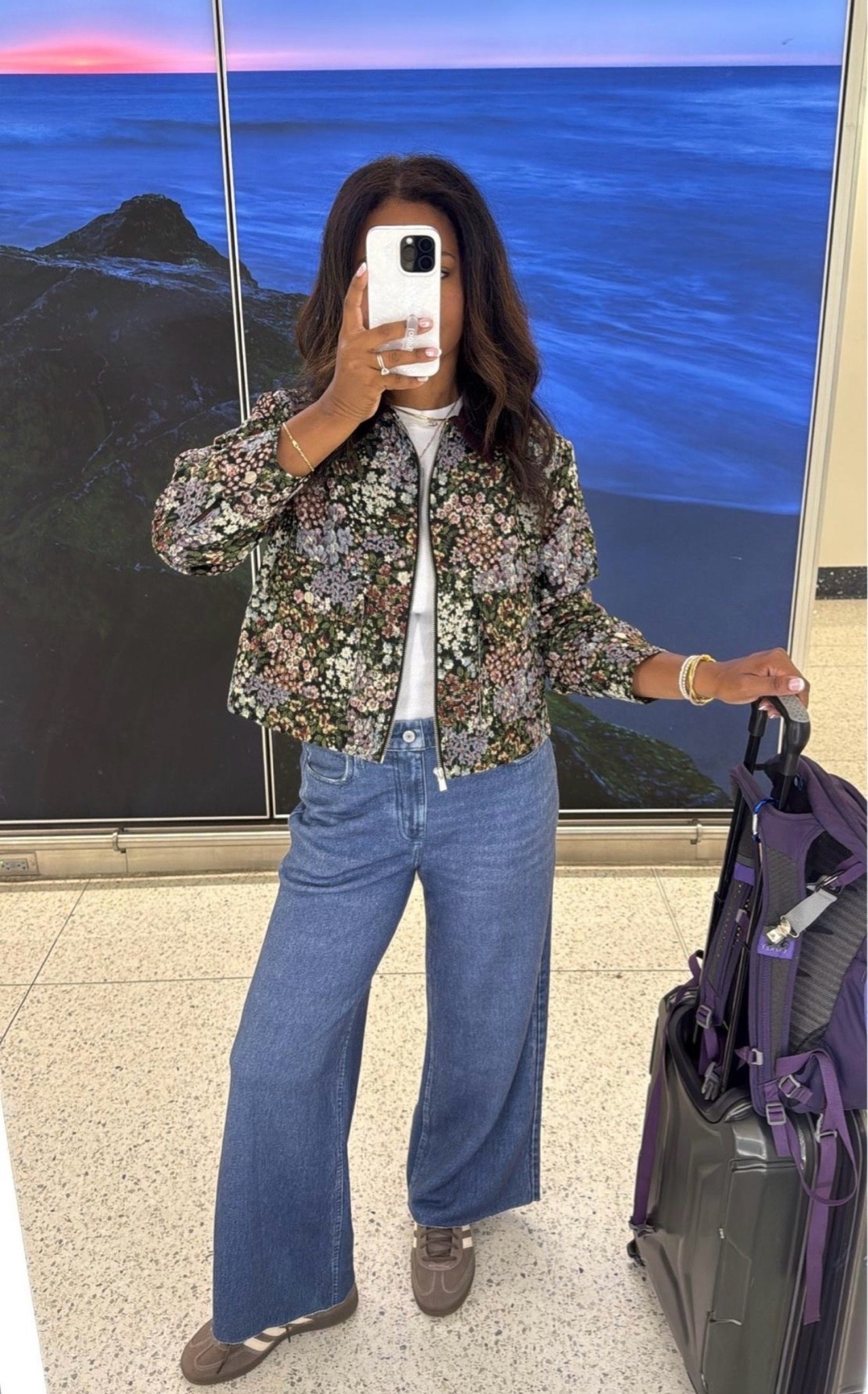 Jacket: Medium
Top: Small
Jeans: 27 / Size 4
Shoes: Size 9 — I recommend sizing down ½ size in Adidas sneakers.

#LTKgrwm #LTKootd #LTKOver40