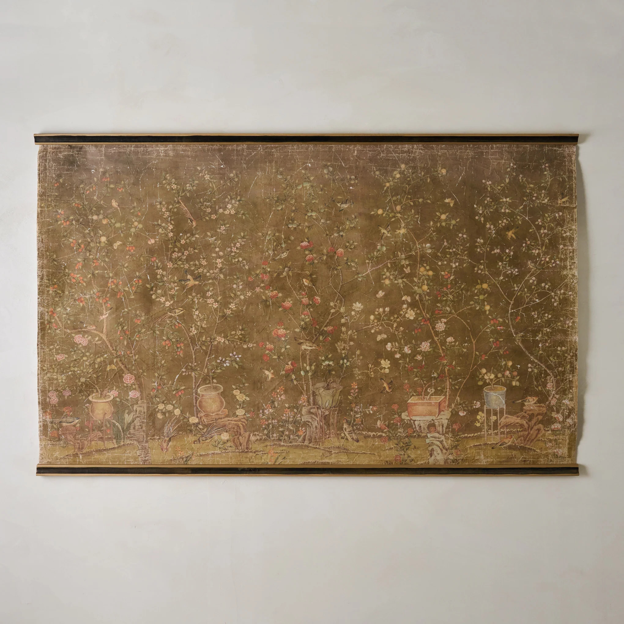 Oversized Scroll of Blooms Tapestry | Magnolia