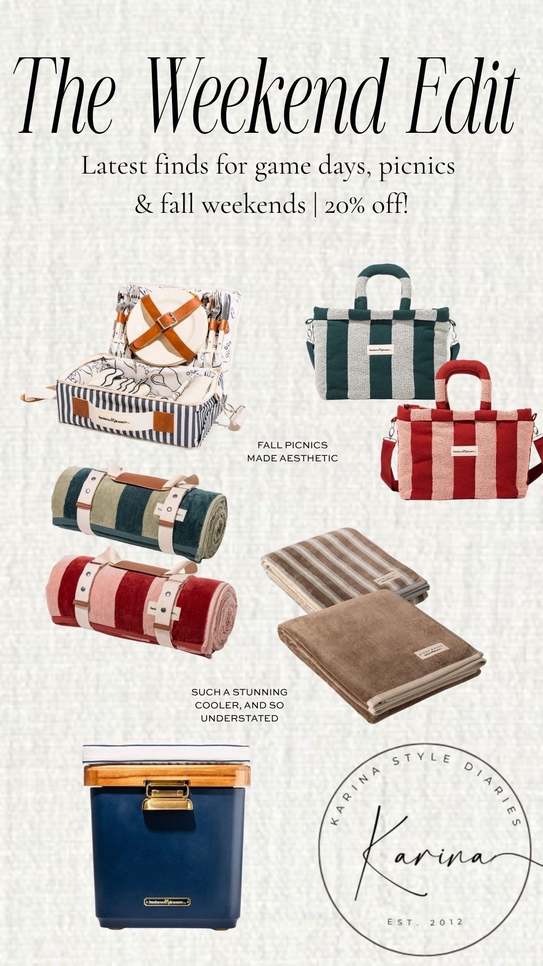 Business & Pleasure is having a Labor Day Weekend sale for 20% off a ton of styles! These blanket towels are perfect for lake/beach days, and transitioning into fall with game days, and picnics outside. Use code LDW20

#LTKSaleAlert #LTKSeasonal #LTKSwim