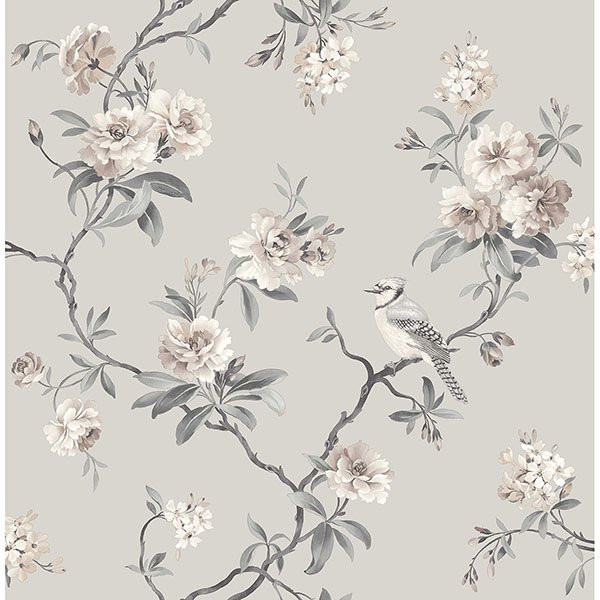 Fine Décor Chinoiserie Stone Floral Wallpaper | Walmart (US)