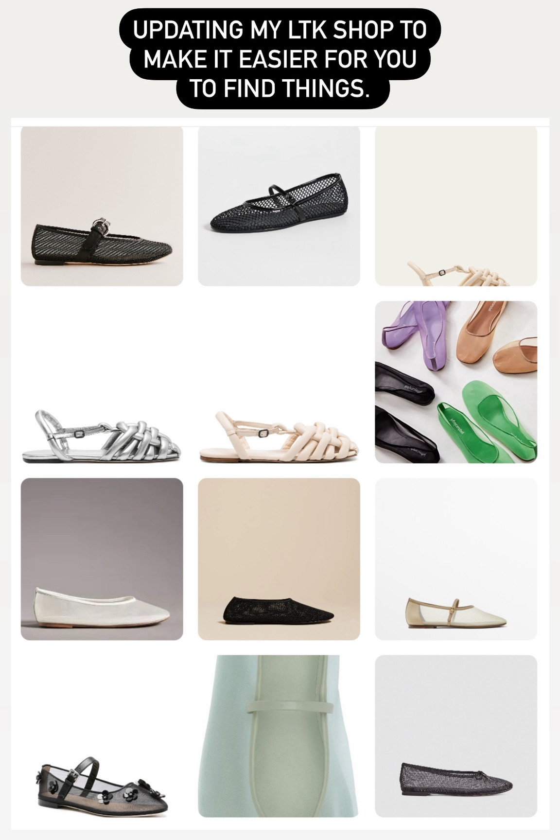 Flats including ballet, sandals, Mary Jane’s, flip flops 

#LTKshoecrush #LTKstyletip #LTKSeasonal