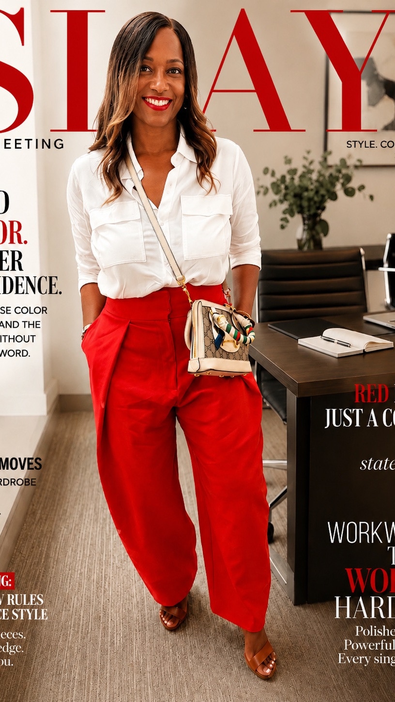 A bold color choice has a way of changing not only how you’re seen, but how you show up. Whether you’re walking into the office, a meeting, or a networking event, confidence is your best accessory.

#LTKootd #LTKWorkwear #LTKMidsize
