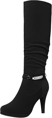 DREAM PAIRS Women's Knee High Platform Heel Boots | Amazon (US)