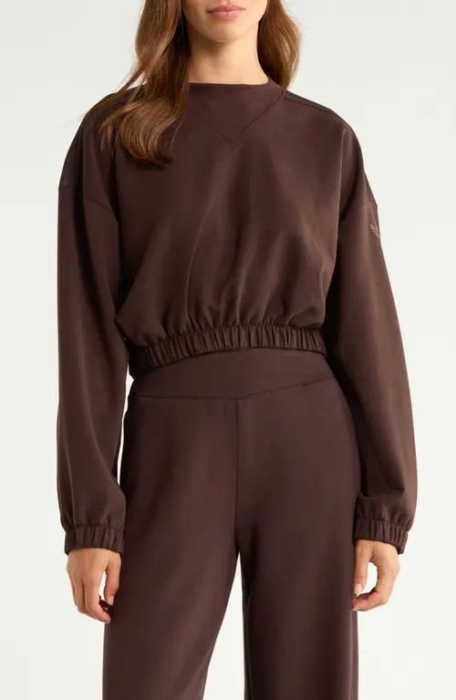adidas Originals Crewneck Sweatshirt in Aurora Coffee at Nordstrom, Size Large | Nordstrom