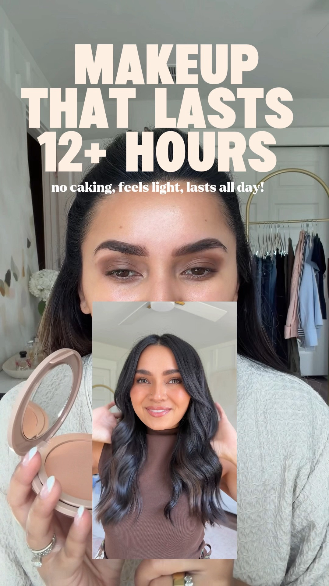 Makeup Tutorial!

Foundation shade medium 
Concealer shade 2N
Eyeshadow palette: coffee in hand
Liquid liner: intense black 
Brown liner: cocoa 
Contour: thrilled 
Bronzer: 03 
Blush: 44 nude lavalliere 
Blush balm: 5 mauve
Lip liner: limitless brown
Lipgloss: she’s flirty

#LTKSaleAlert #LTKgrwm #LTKBeauty