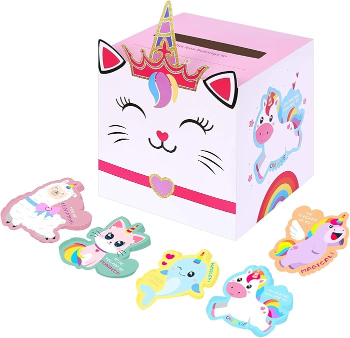 Gloween Valentines Day Box and Cards for Kids Classroom School Exchange, Great Valentines Gifts P... | Amazon (US)