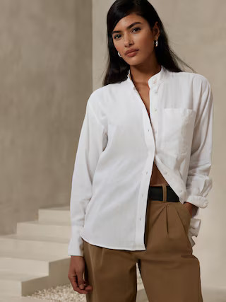 Linen-Blend Shirt | Banana Republic Factory