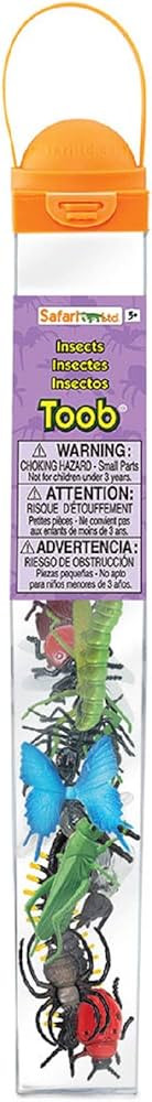 Safari Ltd. Insects TOOB - 14 Mini Figurines: Caterpillar, Dragonfly, Centipede, Grasshopper, Lad... | Amazon (US)