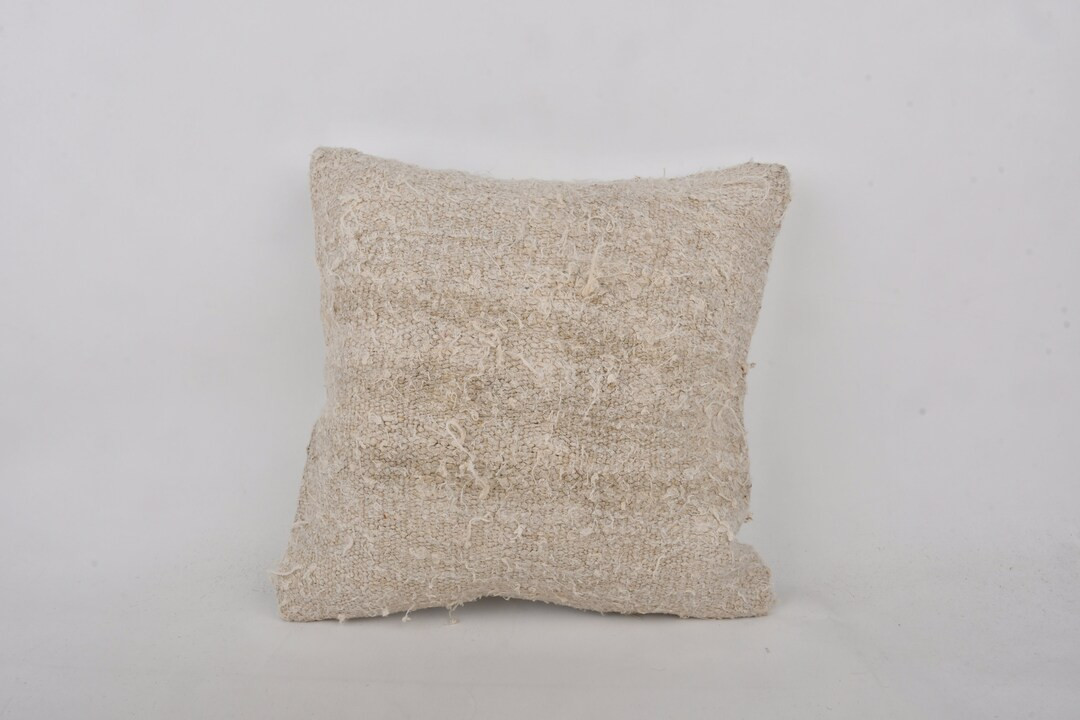 Home Decor Pillow, Gift Pillow, 18x18 Interior Designer Pillow, Vintage Kilim Pillow, White Cushi... | Etsy (US)