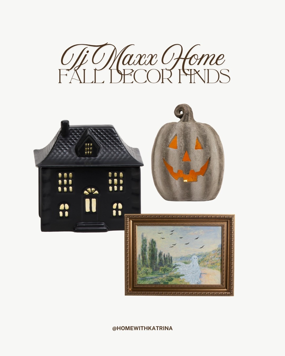 Halloween home decor is officially here 🎃🕷️ If you’re decorating for spooky season, TJ Maxx and HomeGoods are always some of my favorite places to find Halloween decorations without spending a fortune.

Think: Halloween home decor, spooky candles, pumpkins, skeletons, black and orange accents, fall decor, Halloween kitchen decor, and all the cozy-but-spooky finds that make your home feel ready for October. 🖤

I’m linking my favorite TJ Maxx + HomeGoods Halloween finds here so you can shop them before they disappear 👻

#TJMaxx #HomeGoods #TJMaxxFinds #HomeGoodsFinds #HalloweenDecor #HalloweenHomeDecor #HalloweenDecorations #SpookyDecor #FallDecor #HalloweenShopping #HalloweenHome #Halloween2026 #HomeDecor #HomeDecorFinds #FallHomeDecor #SpookySeason

#LTKHome #LTKSeasonal #LTKHome #LTKSaleAlert