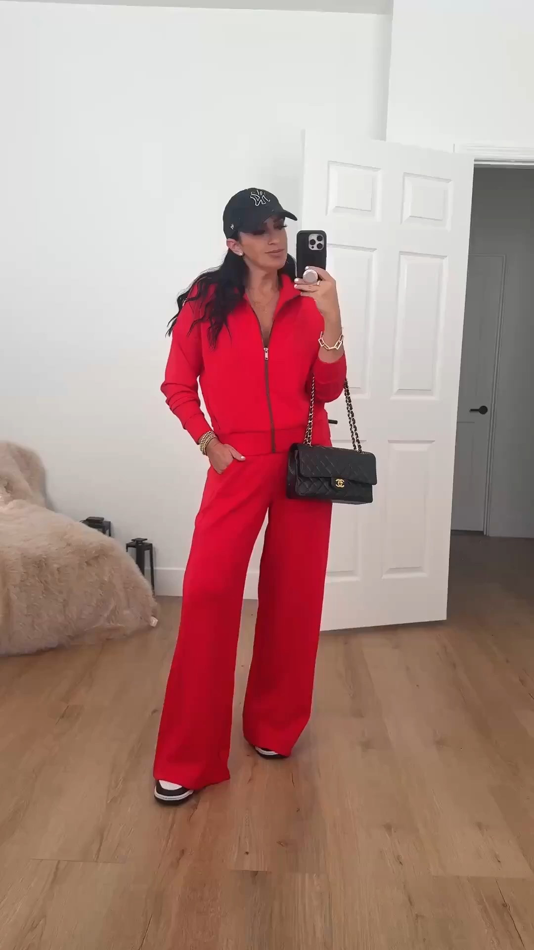 Spanx air essentials wide leg track pants now $48 originally $118. Add to cart for discount. Extra 30% off all sale items 