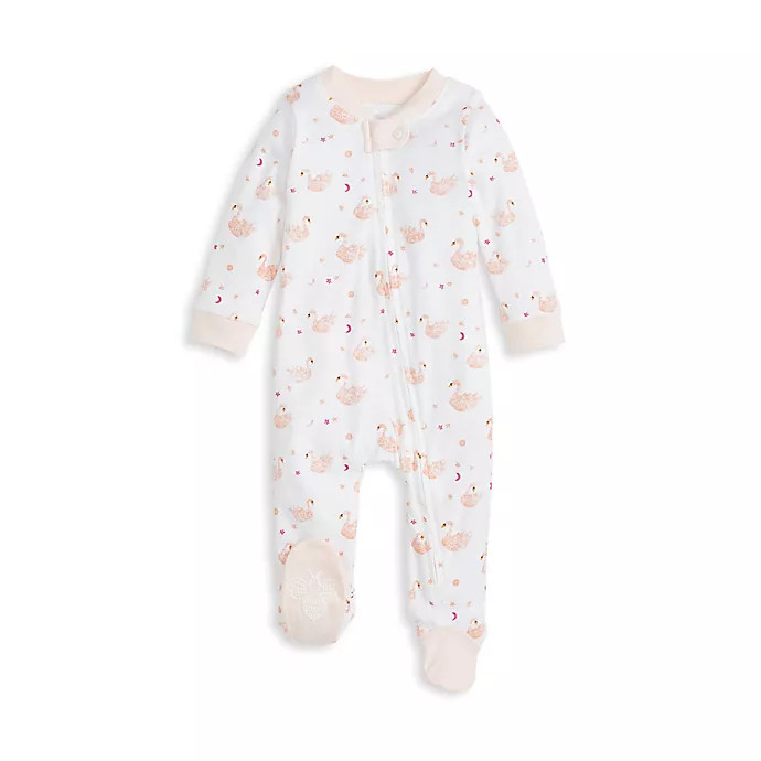 Burt's Bees Baby® Graceful Swan Organic Cotton Sleep 'N Play in Dawn | buybuy BABY