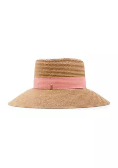 Anne Klein Preppy Stripe Band Straw Hat | Belk