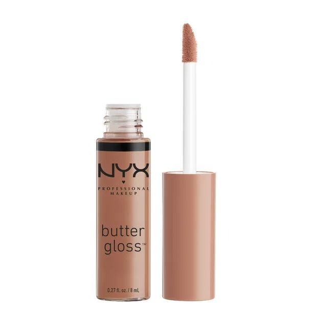 NYX Professional Makeup Butter Gloss, Non-Sticky Lip Gloss, Madeleine, 0.27 Oz | Walmart (US)