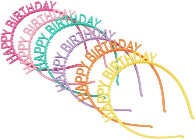 Candygirl 6pcs Birthday Headbands Happy Birthday Girl Tiara Birthday Crown Party Supplies for Kid... | Amazon (US)