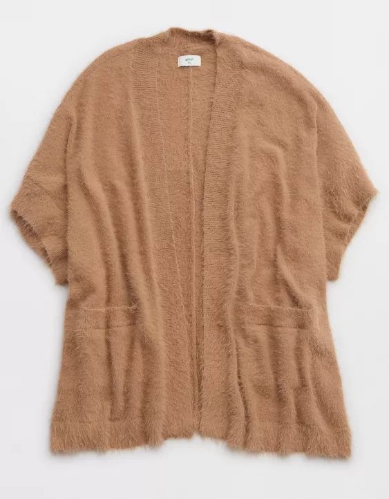 Aerie Fuzzy Sweater Cape | American Eagle Outfitters (US & CA)