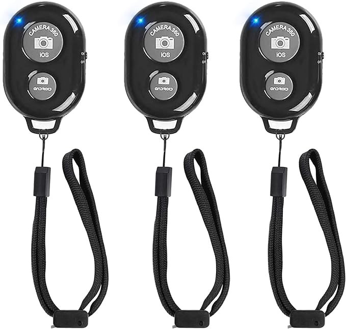 Wireless Remote Shutter for Cellphones and Tablets (3 Pack), AOQIYUE Bluetooth Remote for iPhone/... | Amazon (US)