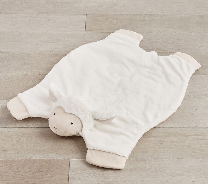 Lamb Critter Plush Play Mat | Pottery Barn Kids