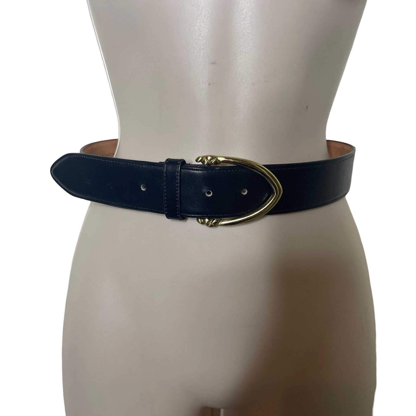 Coach Coach 3906 Black Leather Gold tone Anchor Belt Buckle sz S | Grailed | Grailed