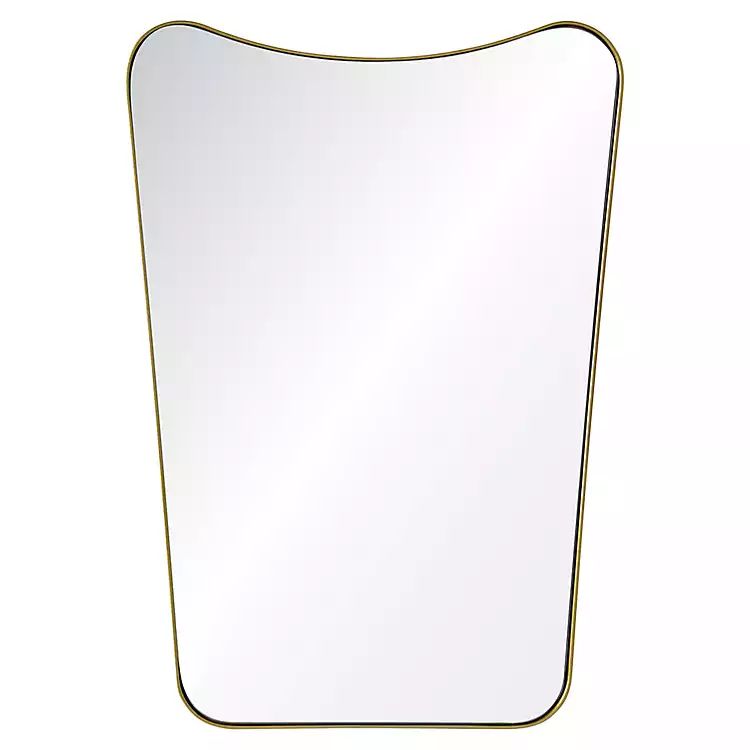 Gold Sloped Frame Wall Mirror | Kirkland's Home