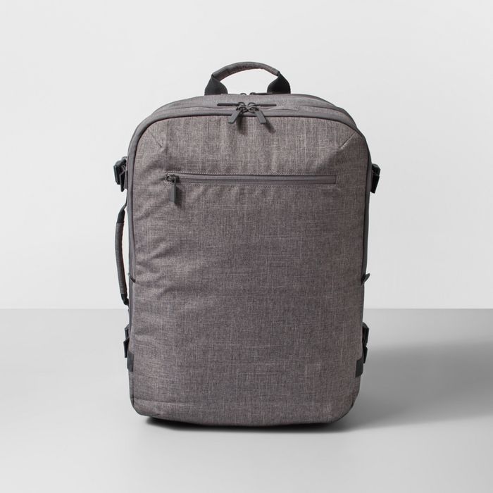 34L Medium Hybrid   Convertible Backpack Heather Gray - Made By Design&#8482; | Target