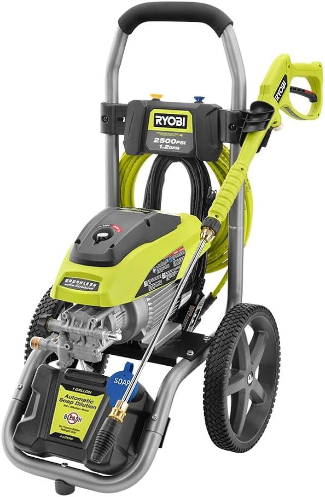 RYOBI 2500 PSI 1.2 GPM High Performance Cold Water Electric Pressure Washer (Renewed) | Amazon (US)