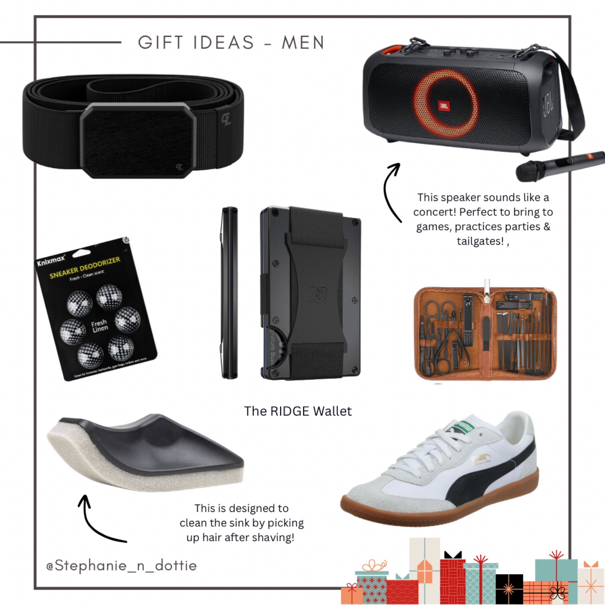 2023 gift guide men
2023 gift idea men
2023 gift idea husband 
Gift guide husband
Gift idea boyfriend 
Gift guide boyfriend 
Gift idea brother
Gift guide brother 
Men’s belt
Belt
Blue tooth speaker
Party speaker
Sneaker
Sneaker lover
Puma
Manicure set
Men’s travel set
The Ridge 
The ridge wallet
Ridge wallet
Men’s wallet 
Men’s beard 
Beard cleaner
Shaving cleaner 
Sink cleaner 

#LTKmens #LTKHoliday #LTKGiftGuide