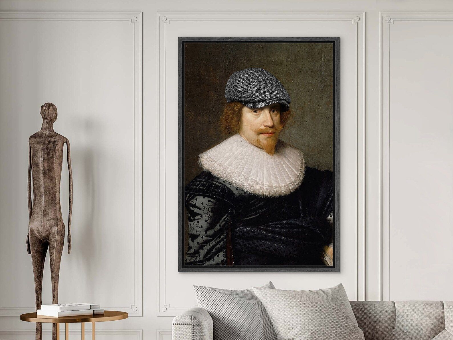 Renaissance Man Modern Cap, Fine Art Print, Home Decor, Classical Museum Artwork, Canvas Wall Art... | Etsy (US)