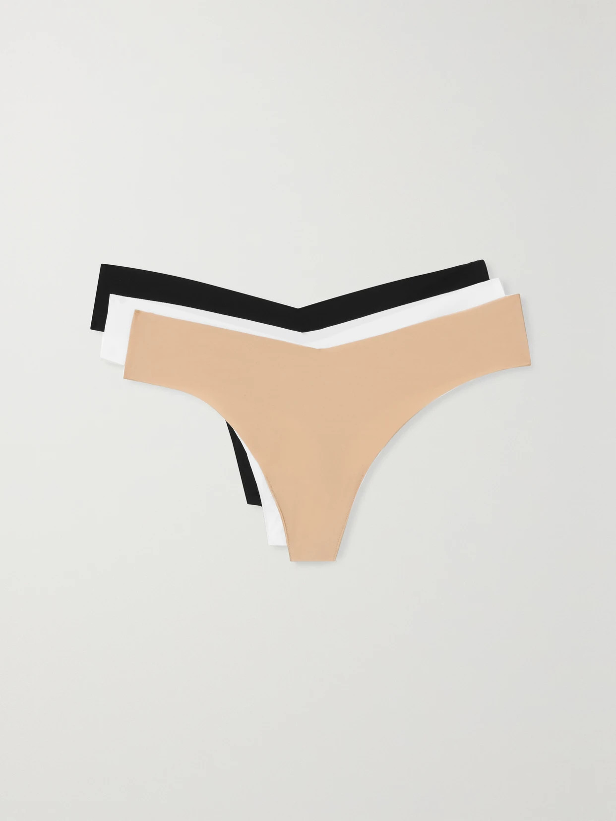 Commando - Set Of Three Stretch Thongs - Neutrals | NET-A-PORTER (US)