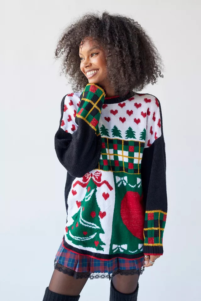 Urban Renewal Vintage Holiday Crew Neck Sweater | Urban Outfitters (US and RoW)
