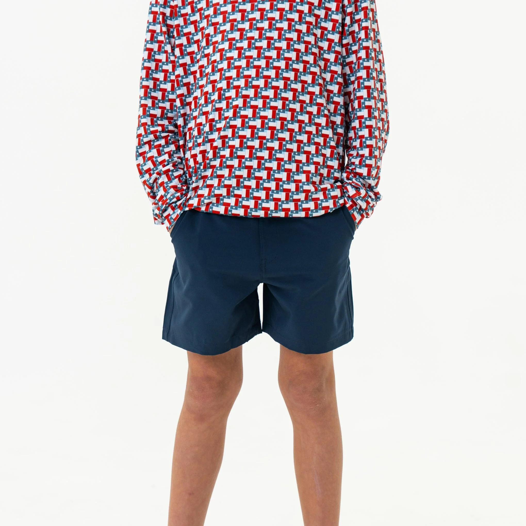 Youth Short - Deep Water Navy | Mayan Pocket | BURLEBO | BURLEBO