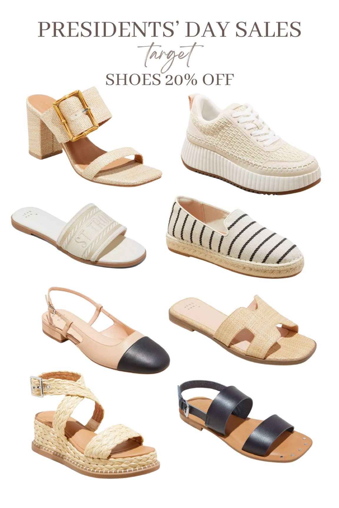 Target Presidents’ Day sale! Save 20% on women’s shoes! 

#LTKSeasonal #LTKSpringSale #LTKhome