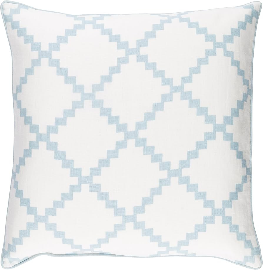 Mark&Day Pillows - Poeldijk Aqua Decorative Throw Pillow Cover for Couch Sofa Bed - 18x18 Traditi... | Amazon (US)