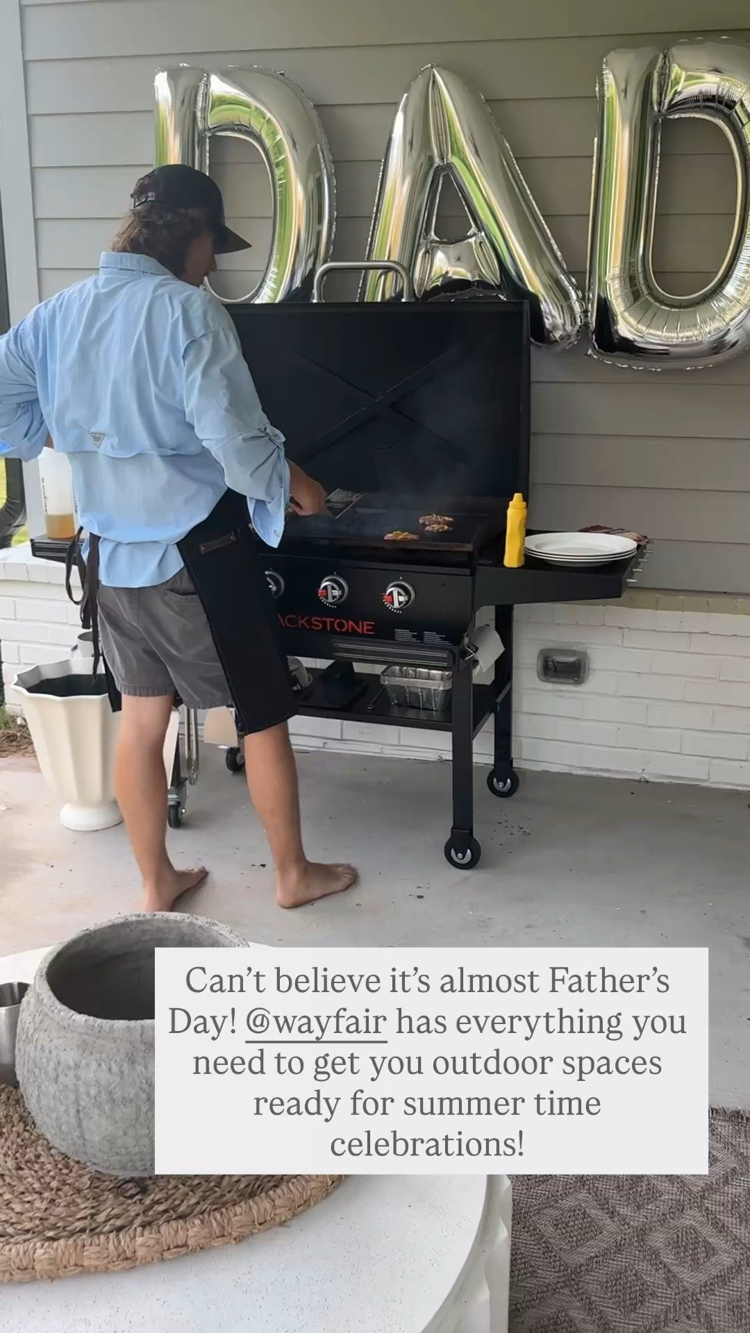 #ad Almost everything on our back porch is from @Wayfair  & it’s one of our favorite places to spend time together and celebrate every occasion including Father’s Day! Wayfair has everything you need from a Father’s Day gift to a cozy back porch! 

#wayfair #WayfairPartner #FathersDay

#LTKHome #LTKSeasonal #LTKMens
