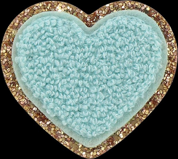 Cotton Candy Glitter Heart Patch | Stoney Clover Lane