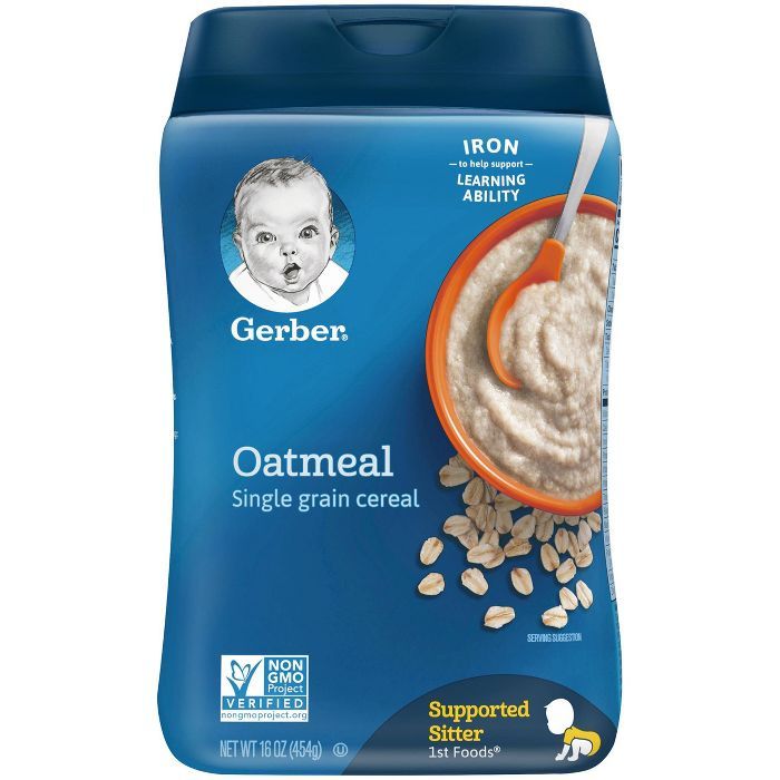 Gerber Single Grain Oatmeal Baby Cereal - 16oz | Target
