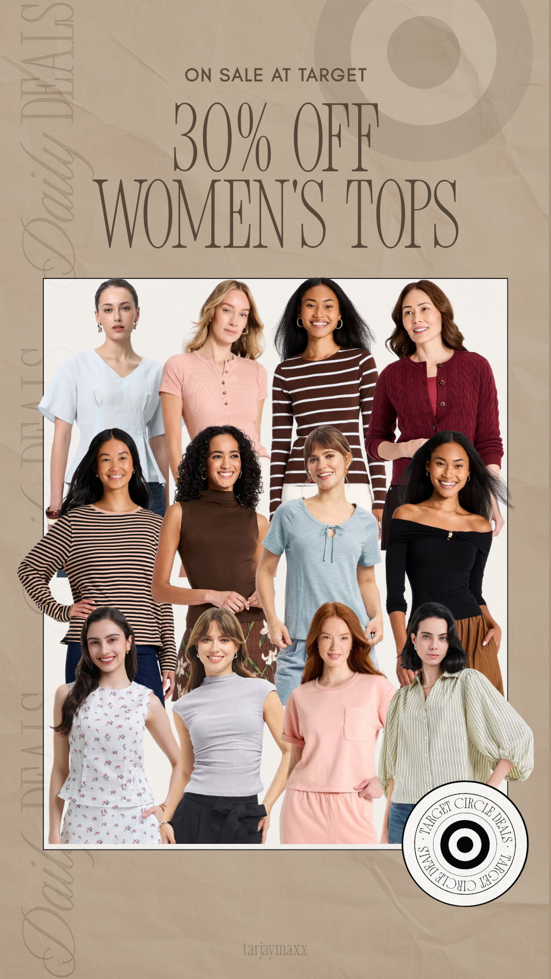 Target weekly deal 🚨 Women’s tops are 30% off right now! Such a good time to grab some new fall basics, layering pieces, and everyday tops for less.
fall outfits women over 50, wedding guest dress summer, fall wedding guest dresses, fall decor, date night outfits, fall dresses, country concert outfits, business casual workwear, fall fashion hauls, concert outfit ideas 

 #LTKgrwm #LTKootd #LTKSeasonal