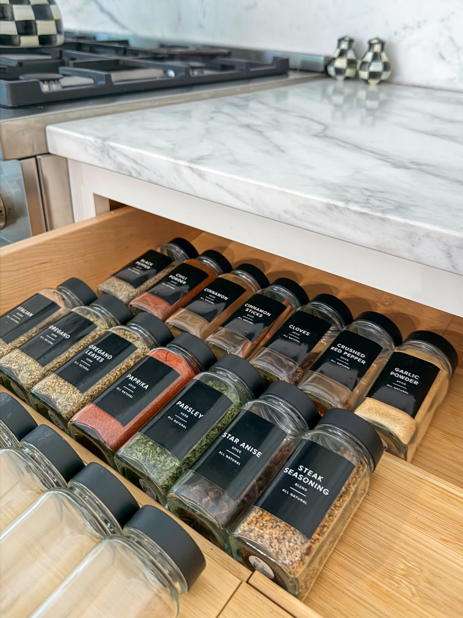 Organizing my spice drawer 👩‍🍳 used the neat method spice jars and labels from Amazon ! 

#LTKHome #LTKdayinmylife #LTKfoodie