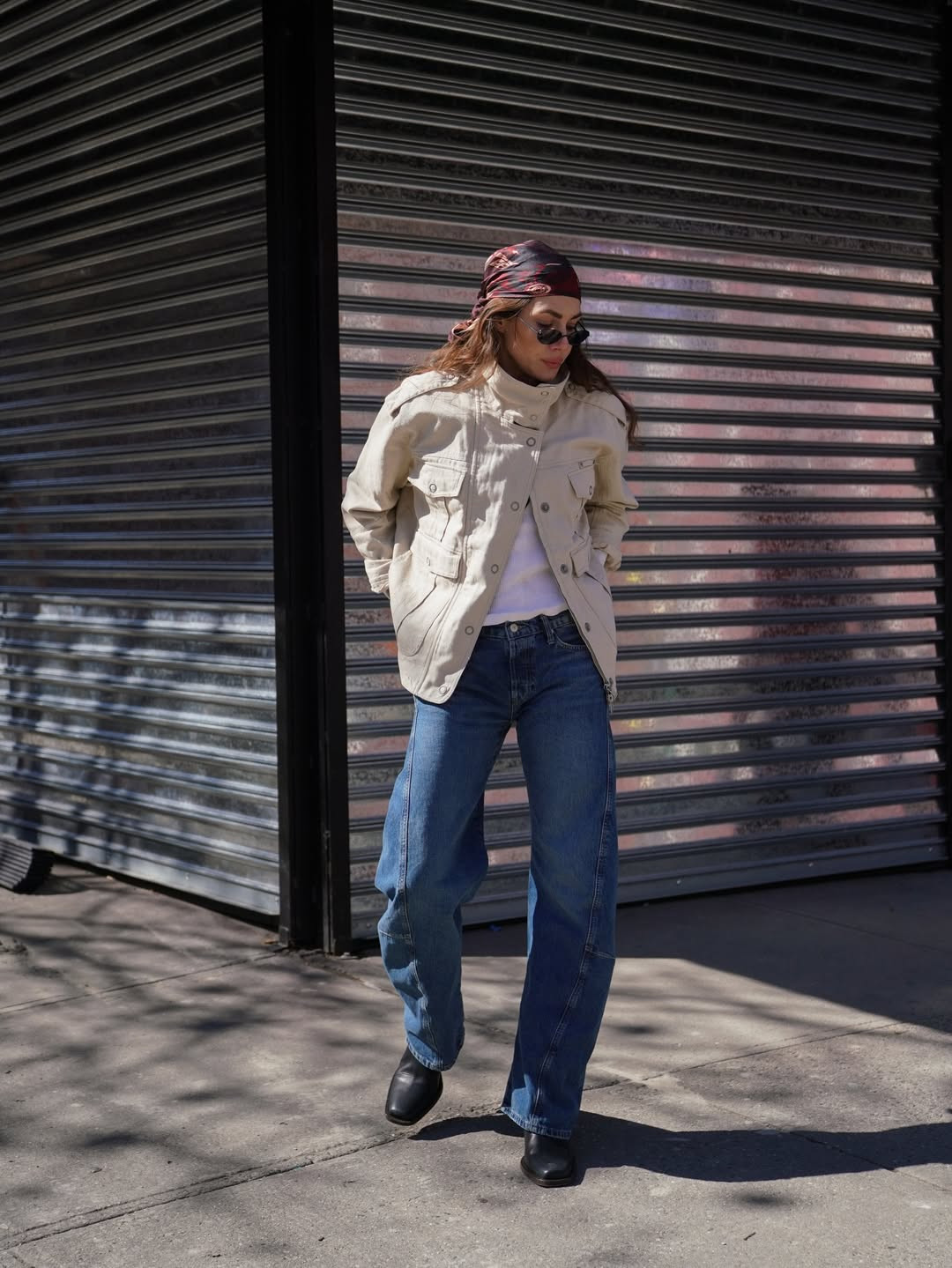 A casual denim jeans-and-jacket outfit for the spring season. 

 #LTKdayinmylife #LTKootd #LTKTravel