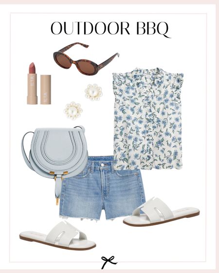 This outfit would be great for a summer bbq with friends or family! The shirt is light and airy and should help keep you cooler in the summer heat! 

#LTKSeasonal #LTKstyletip #LTKbeauty