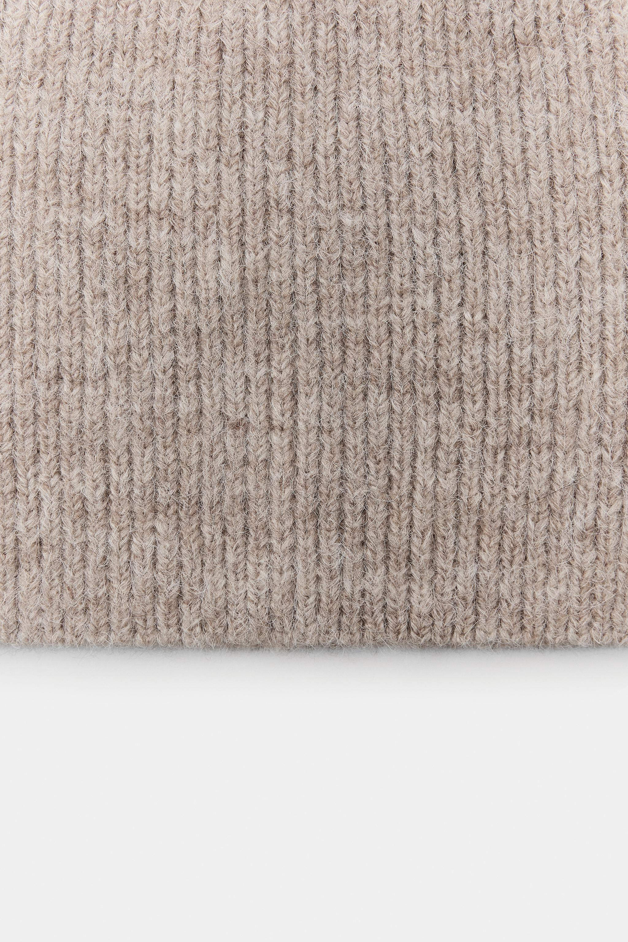 RIBBED KNIT BEANIE HAT | Zara US