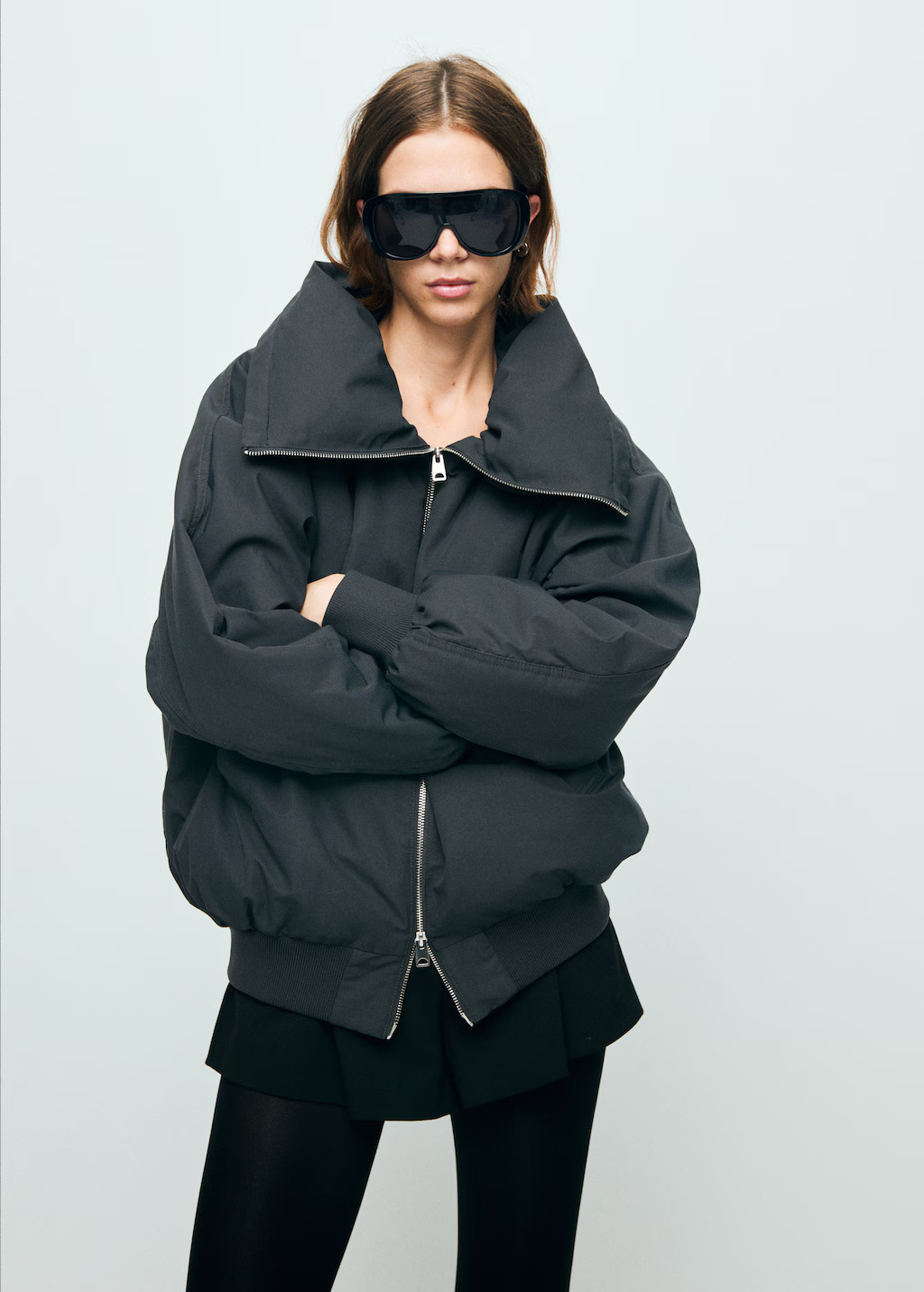 Funnel-neck bomber jacket | Mango (US/MX/AU)